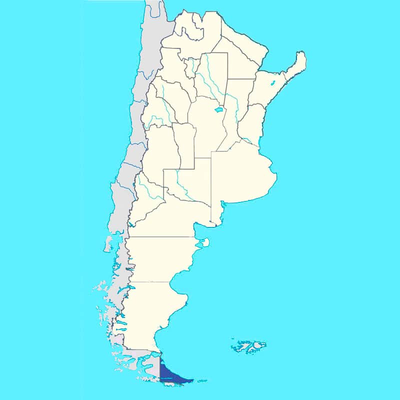 Mapa Ushuaia